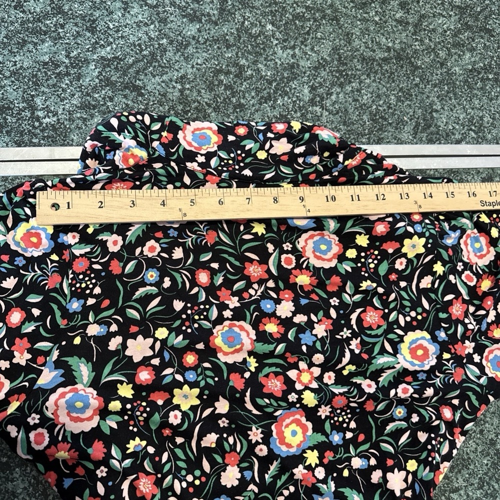 Boden‎ Women's US 10 Floral Crossover L/S Garden Boho Shirt Stretchy Comfort - Picture 7 of 11